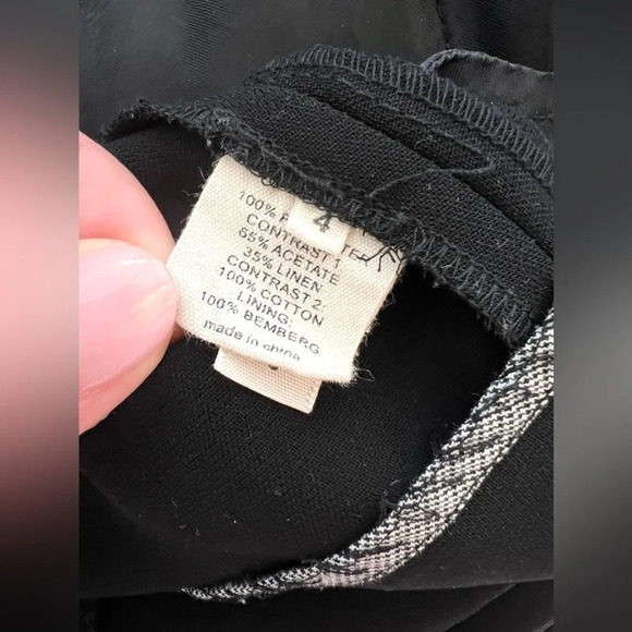 $495 L'Agence Amour Black Tuxedo Romper Suit Jumpsuit Classic Shorts 4 S - Picture 9 of 9